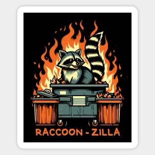 Raccoon Zilla Magnet